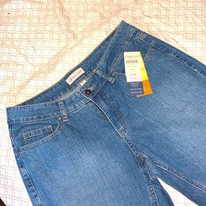 Womens Coldwater Creek Blue Curvy Fit Natural Waist Bootcut Leg Jeans